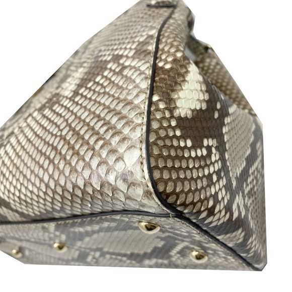 GUCCI Soho Handbag 2WAY Tote Bag Python Beige Brown - Picture 8 of 15